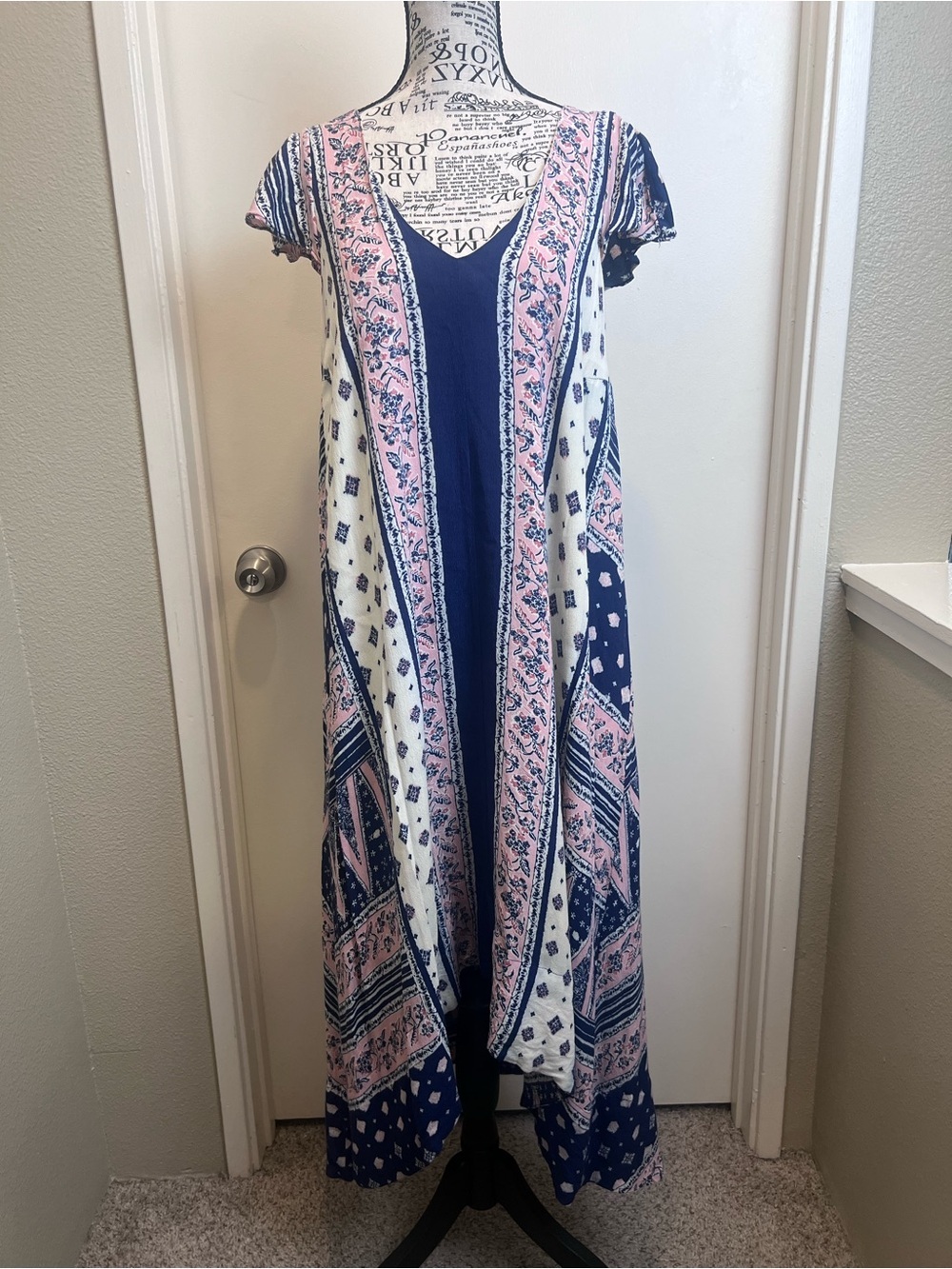 Maeve Anthropology Boho Autumn wedding guest dress Maxi cottagecore